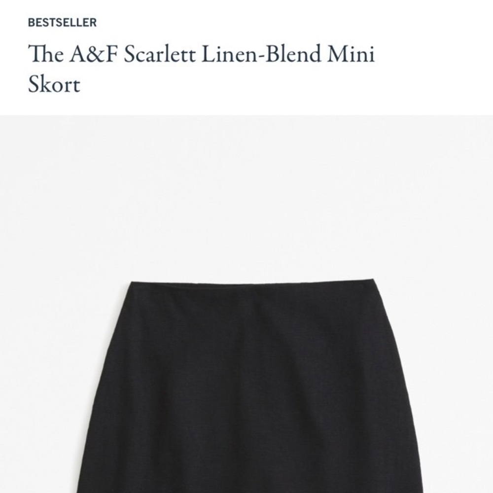 Abercrombie linen mini skort